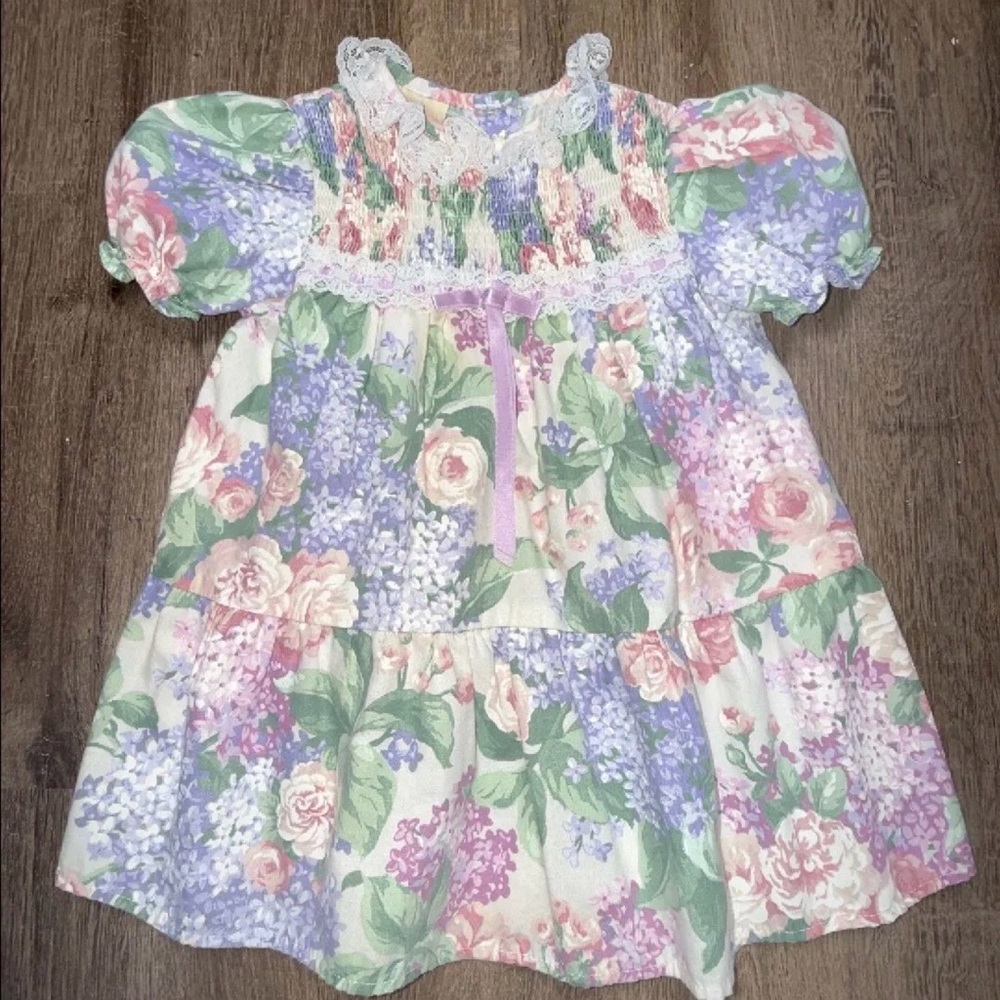 Little Precious vintage smock dress 24m